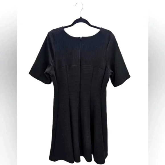 Lane Bryant Black Ribbed Stretchy Dress - Picture 2 of 9